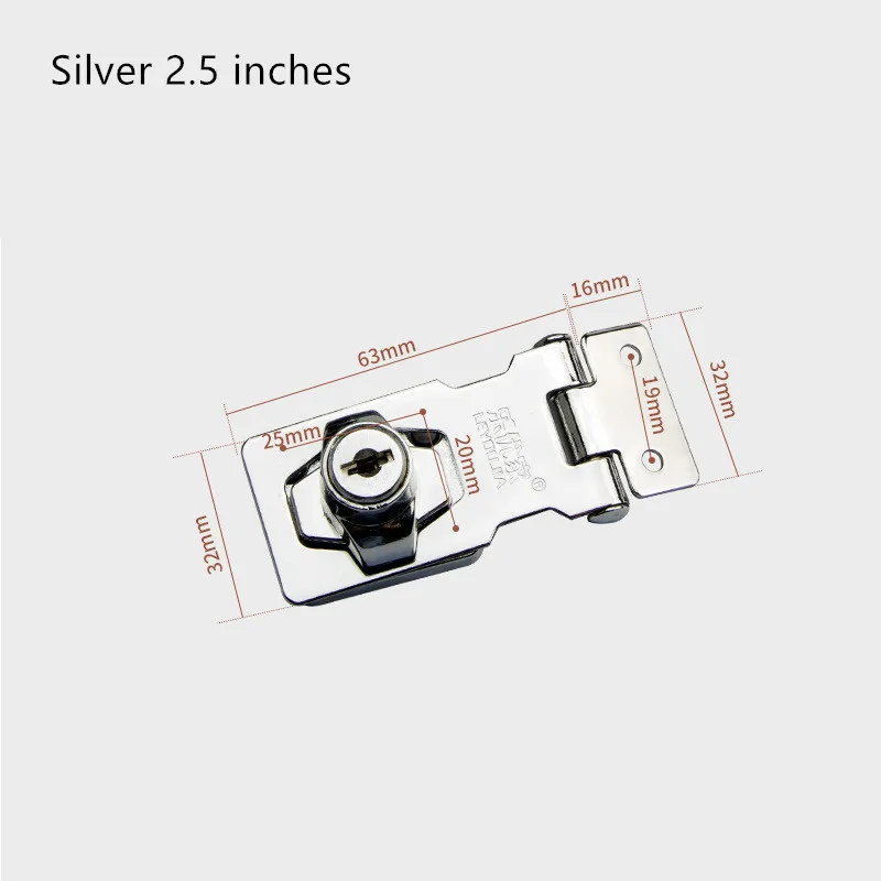 thumbnail image 1 of Cerradura de cajón con cerradura sin perforaciones, cerradura de buzón, cerradura de doble puerta para gabinete, cerradura de combinación de seguridad para gabinete de oficina, 1 of 5