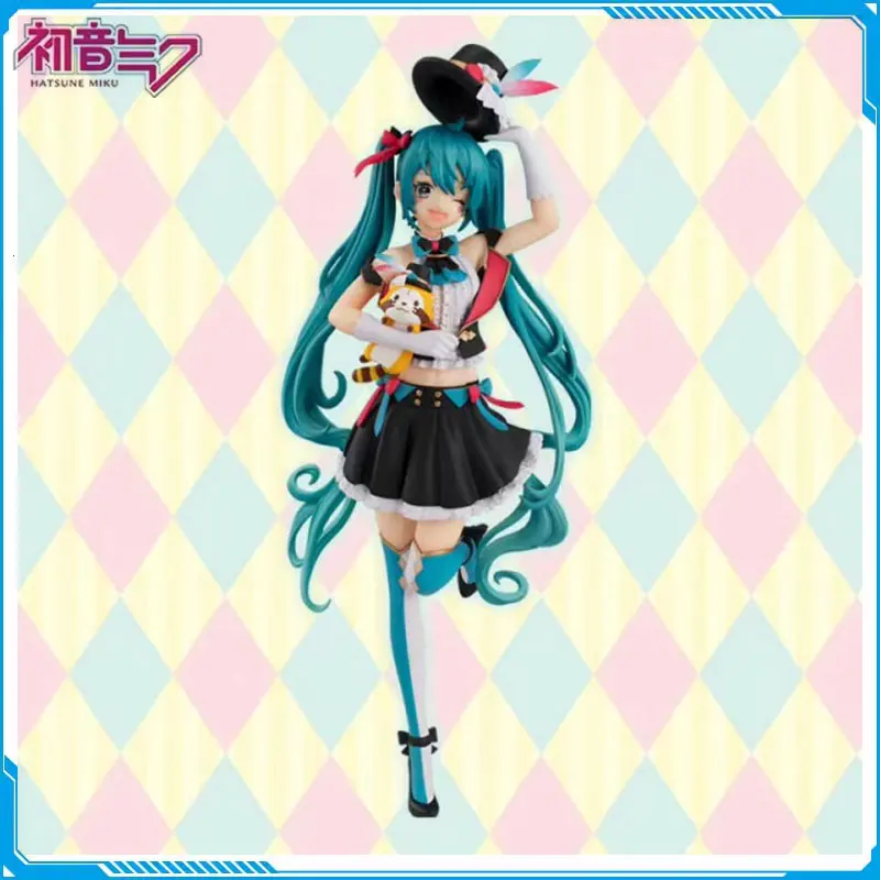 

FuRyu Original VOCALOID Hatsune Miku & Little Raccoon Magician Ver PVC Anime Action Figure Miku Hobbies Collectible Model Toys