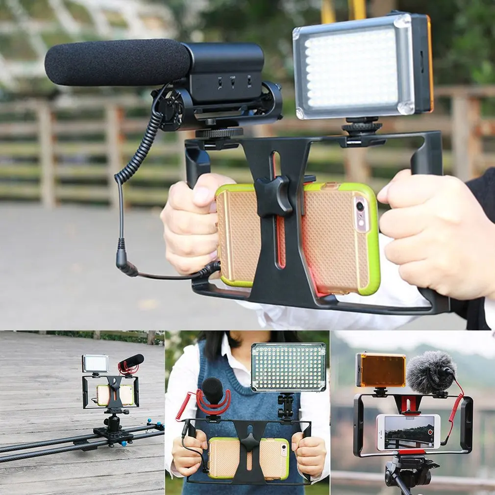 Description Picture 6 of itemHot 2024 New Mobile Phone Video Camera Stabilizer, SmartPhone Film Making Rig Cage, Mobile Phone Grip Holder Bracket Stabilizer