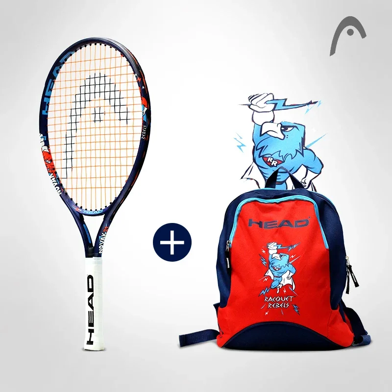 New Original Head Children tennis racket 21/23/25 Inch children's light racket with tennis bag Racchette Da Tennis