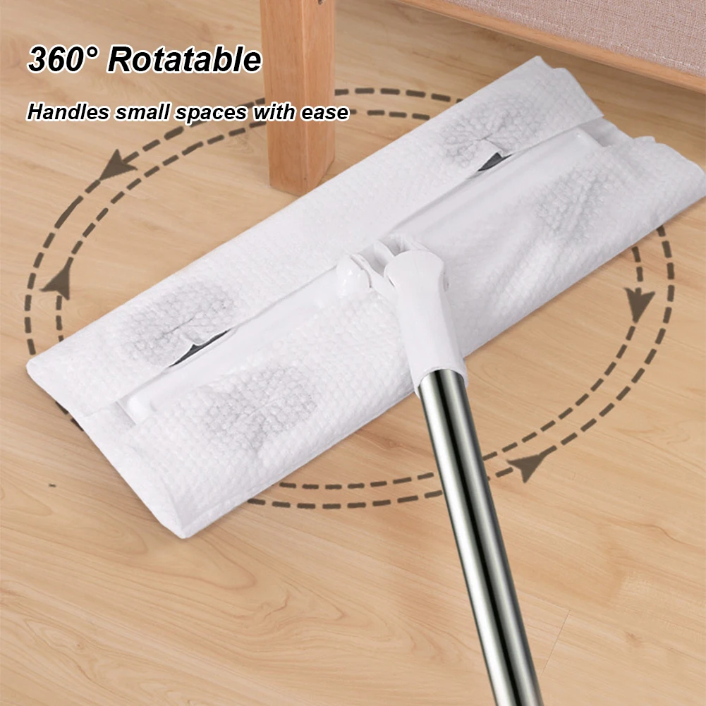 360 Degree Rotation Floor Dust Mop Dry & Wet Flat Mops Cleaning Mop Sweeper for Hardwood Laminate Tile Floor Cleaning