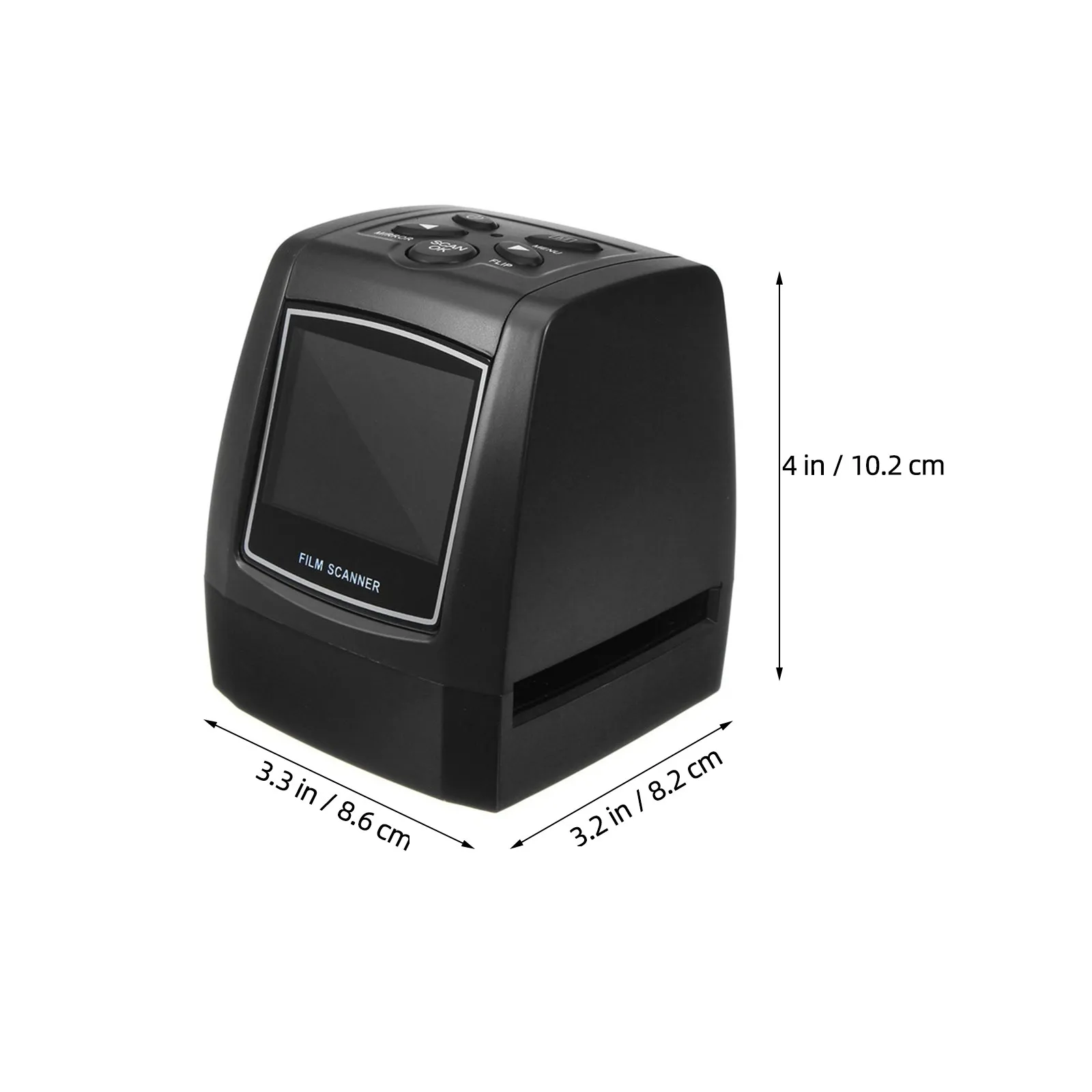 미니 휴대용 35 135Mm 필름 스캐너 3600Dpi 5.0 메가 USB 2.0 디지털 컨버터(카드 지원 포함)