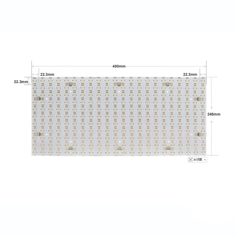 【ORNAMENT】유연한 LED 시트 490X245mm DC24V 484LED 28W 대리석 조리대 광고용 패널 조명 이중 색상 백라이트
