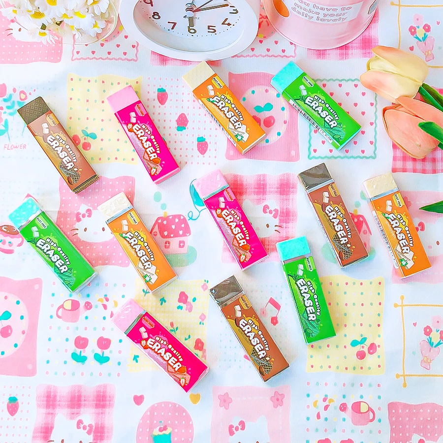 귀여운 문구류 개학 준비물 귀여운 물건 고무 어린이 지우개 쿠키 재미있는 지우개 예쁜 문구류
