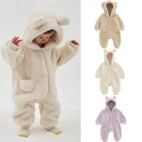 Baby Strampler Fleece Overall für Jungen & Mädchen Herbst