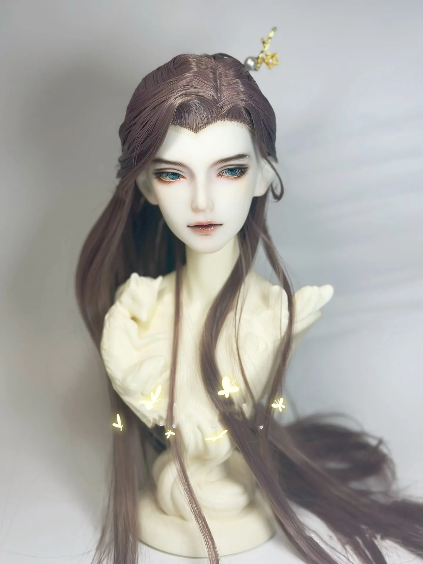 

1/4 1/6 Doll Hair, High Temperature Silk BJD Styling Wig