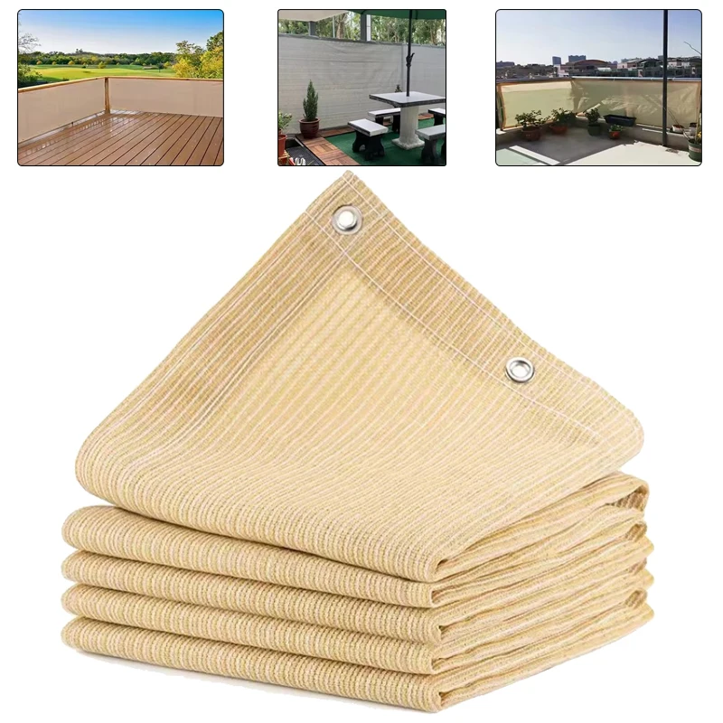 Privacy Mesh Balcony Railing Protection Mesh Garden Architectural Awnings Tennis Court Windscreens Sunshade Terrace Shade