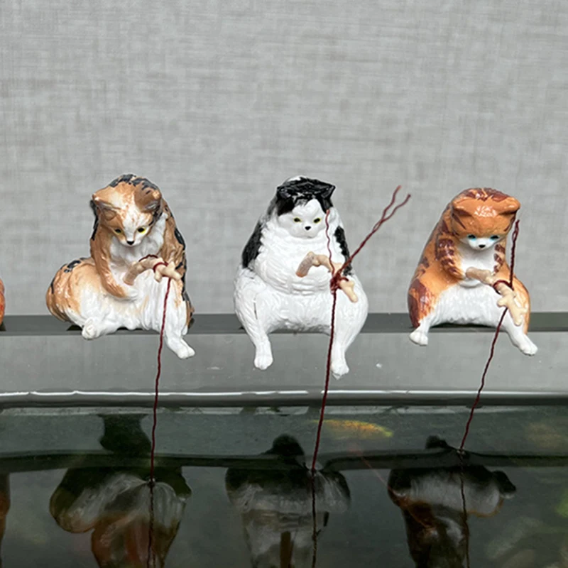 Fishing Cat Figurines