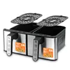 Double Pot Air Fryer,1000W+1000W,4L+4L, Multi-Functional  Household Electric Fryer With No Smoke,Fried Chicken, French Fries 3