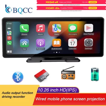 Portable Wireless Carplay Screen HD Rear Reversing Camera Car Radio DVR MP5 Multimedia Video Player Android Auto 1