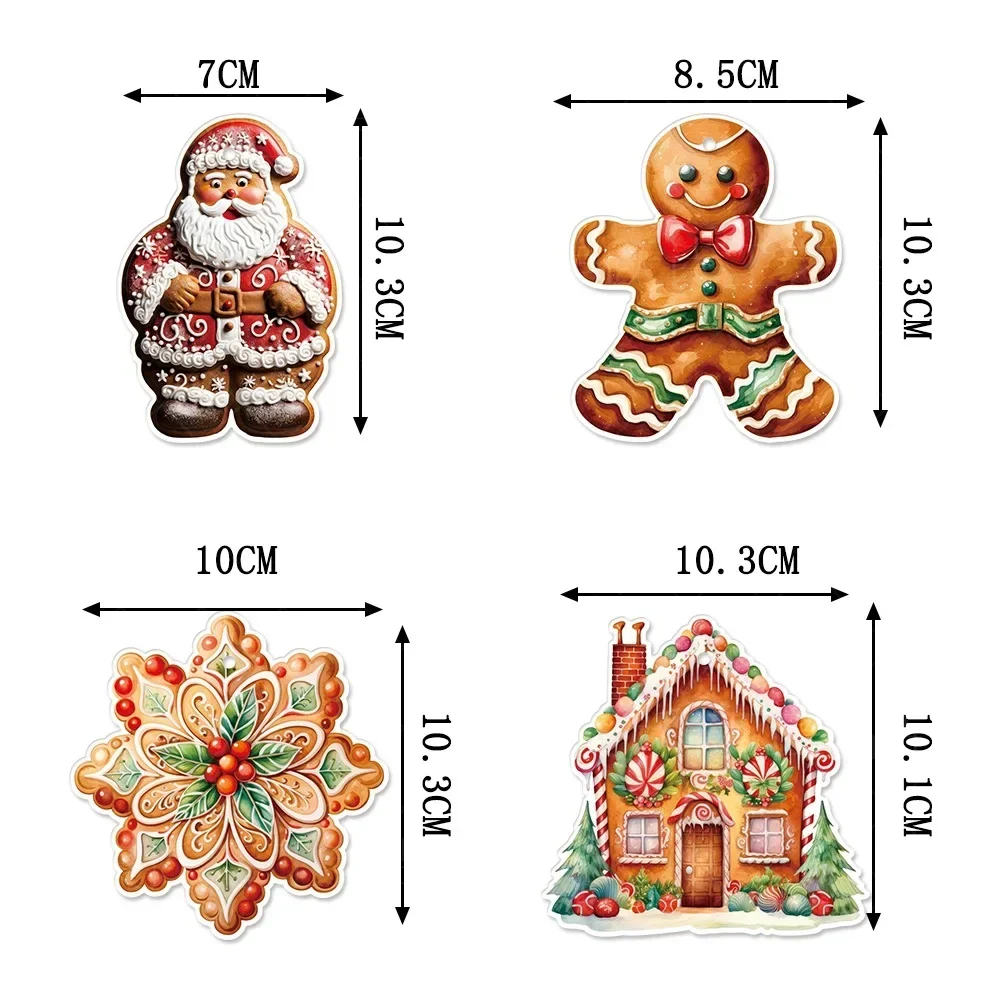 Christmas Gingerbread Man Pendant Merry Christmas Decoration For Home 2025 Navidad Noel Xmas Tree Ornament Decor New Year