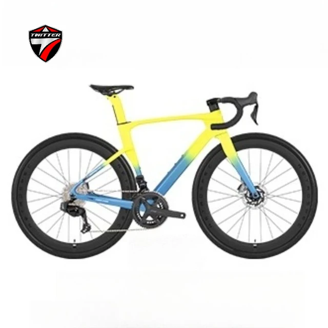 Vélo de gravier en fibre de carbone T900 2026TWITTER V3pro avec frein à disque hydraulique, électronique à vitesse variable EDS TX7100-24S et câblage interne 1