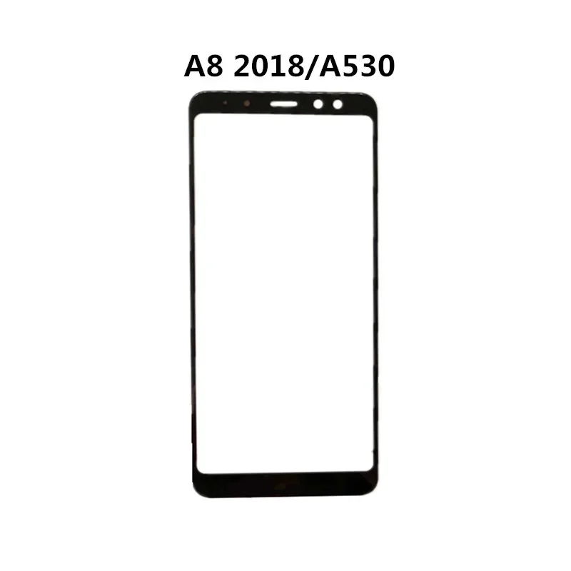 A750 Outer Screen Touch Panel LCD Display Front Glass Repair Parts + OCA For Samsung Galaxy A6 A7 A8 Plus A9 Pro A8S A9S