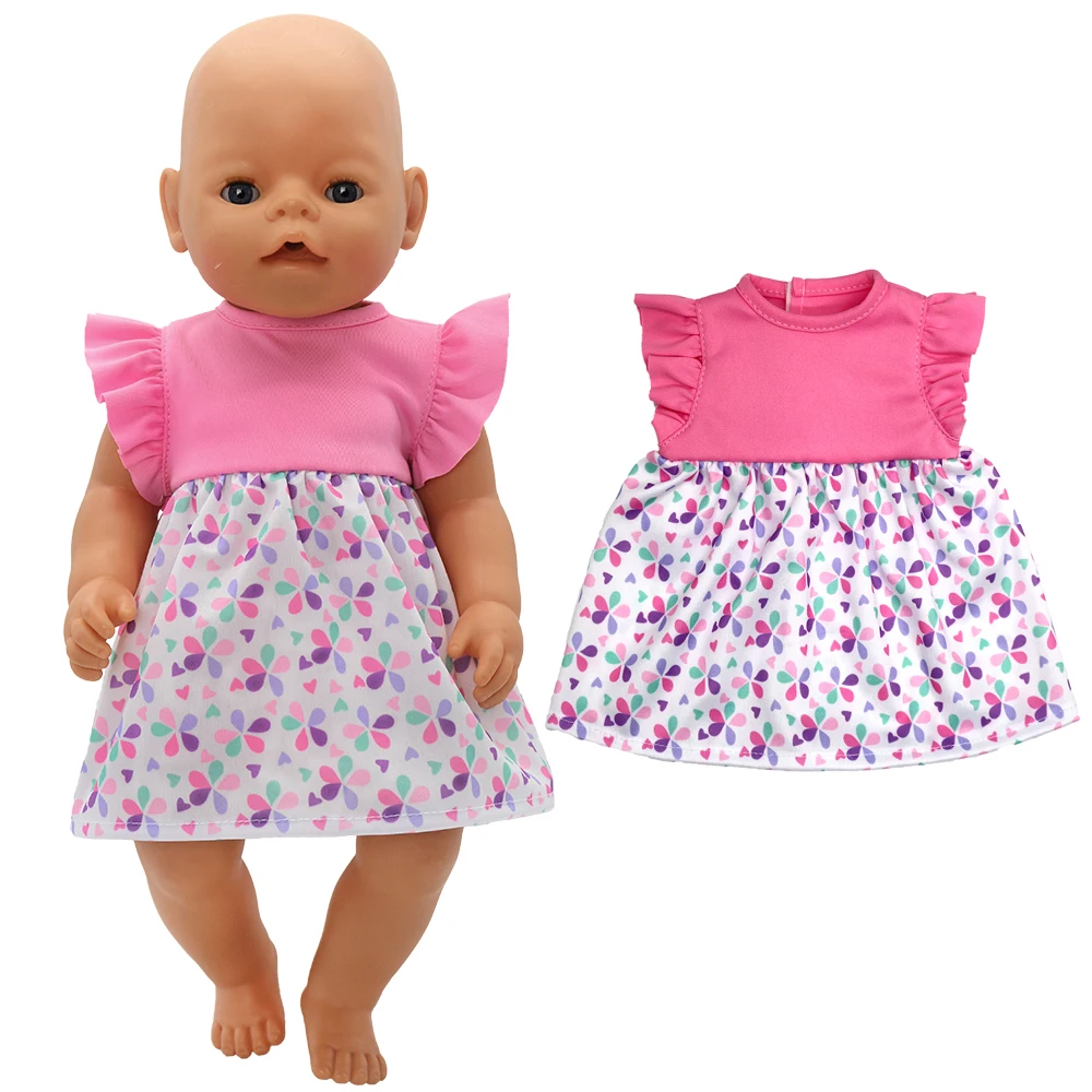 Babypuppenkleid 43 cm für 17" Mädchenpuppe Sommer-Outwear-Zubehör – Detail 3