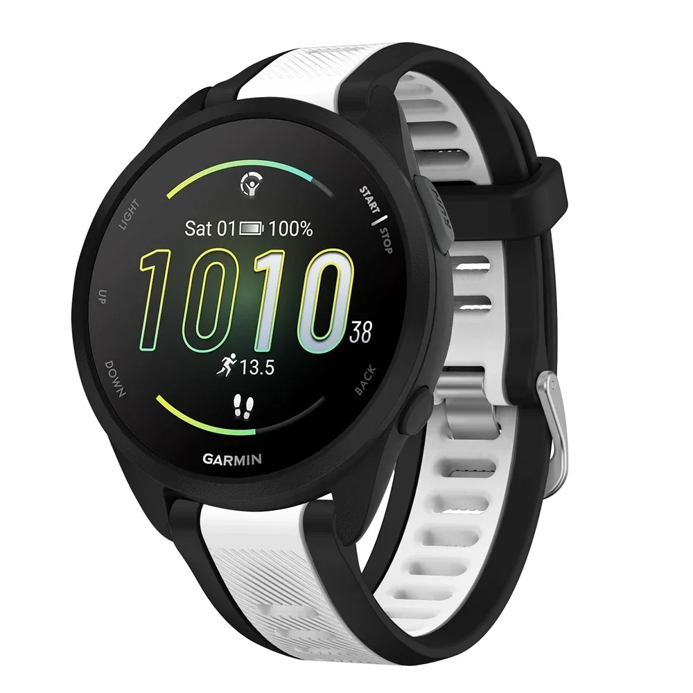 20 mm Schnellverschluss-Silikonarmband für Garmin Forerunner 165 Musikband für Garmin Vivoactive 3 5 Venu SQ 2 Armband-Uhrenarmbänder – Detail 2