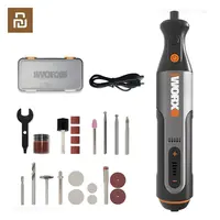 Worx 8V Rotary Tool WX106 Cordless Mini Drill Engraving Grinding Polishing Machine USB Charger Variable Speed Power Tools Set 1