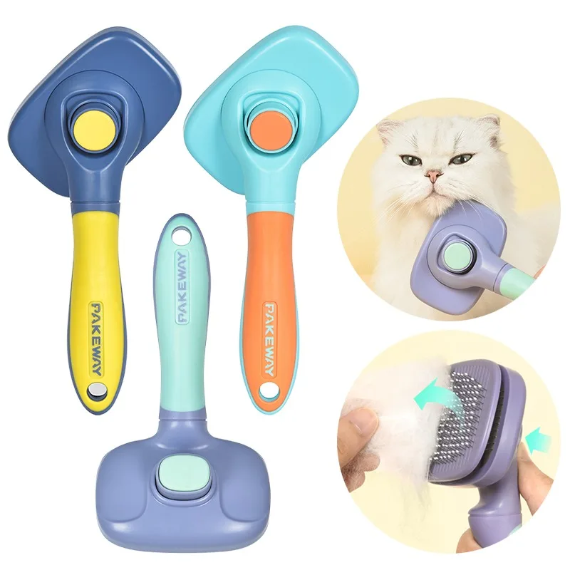 PAKEWAY Cat Brush Dog Comb Pet Hair Comb Cat Hair Removal Brush Dog Hair Special Needle Comb Pet