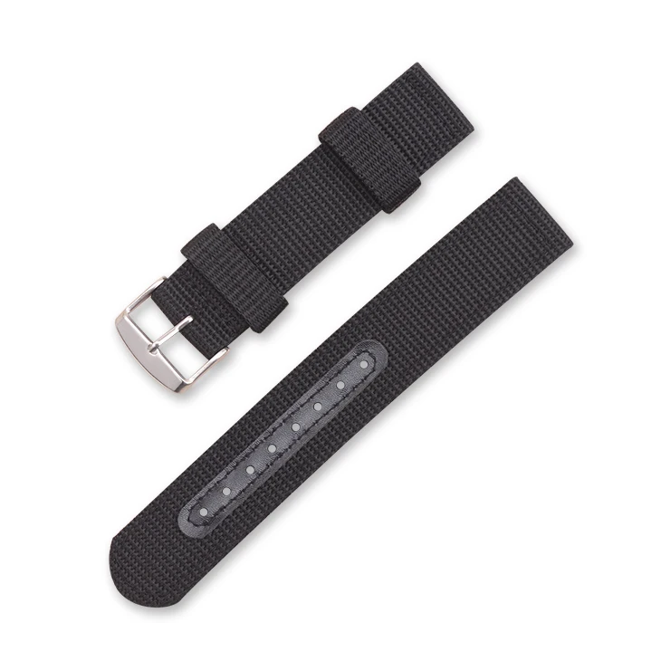 Stylish Nylon Braided Bracelet Strap, Adjustable 18-24mm