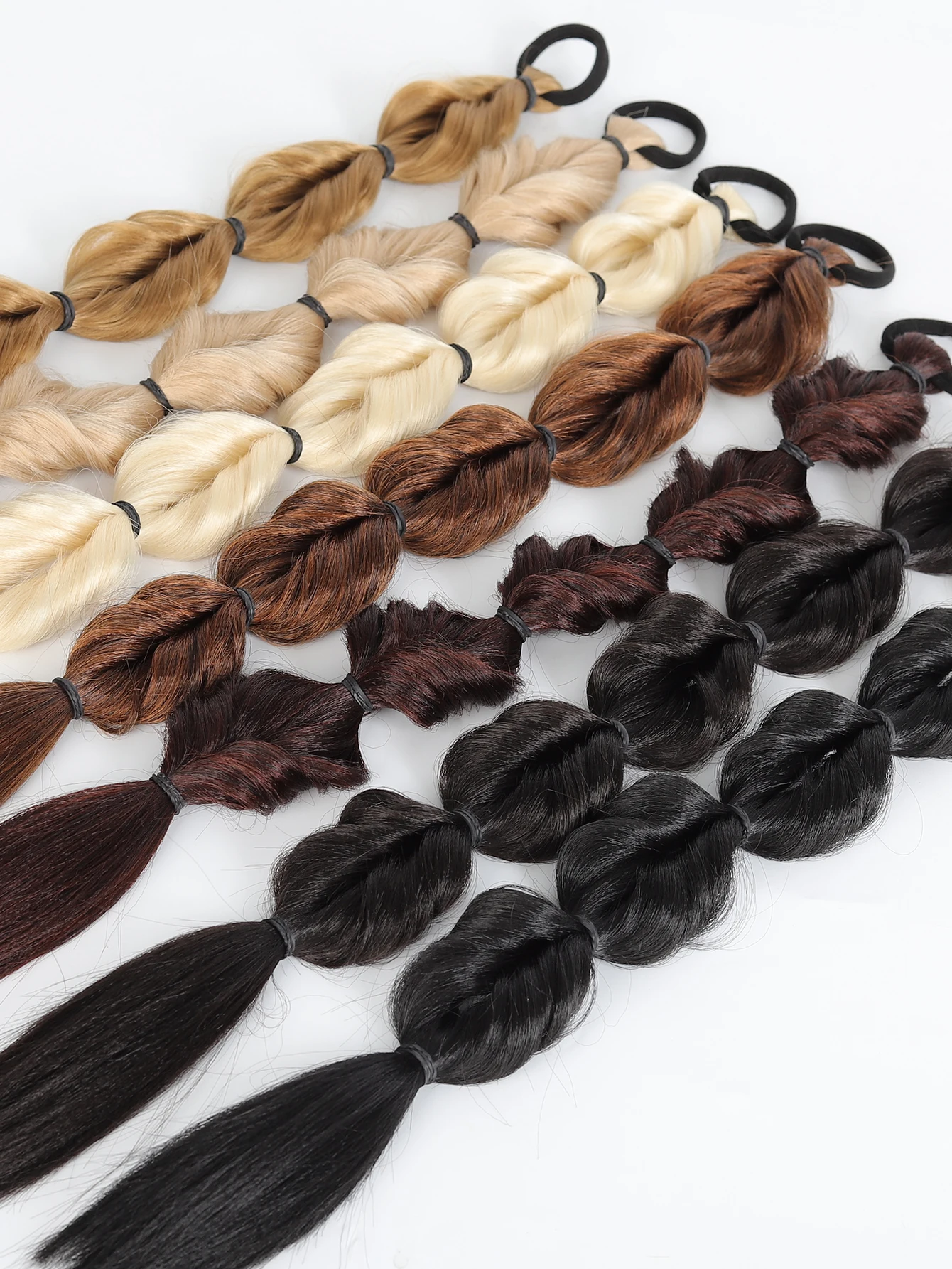 Synthetic Hair Ponytail Wig for Women Natural Dye Twist Braid