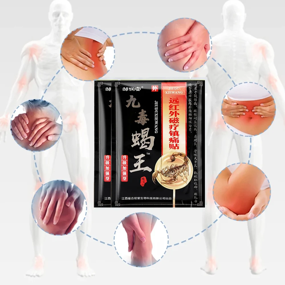 Back Pain Patch Scorpion Venom Pain Relief Patch Back Muscle Arthritis Rheumatoid Treatment Anti Knees 8Pcs/Box