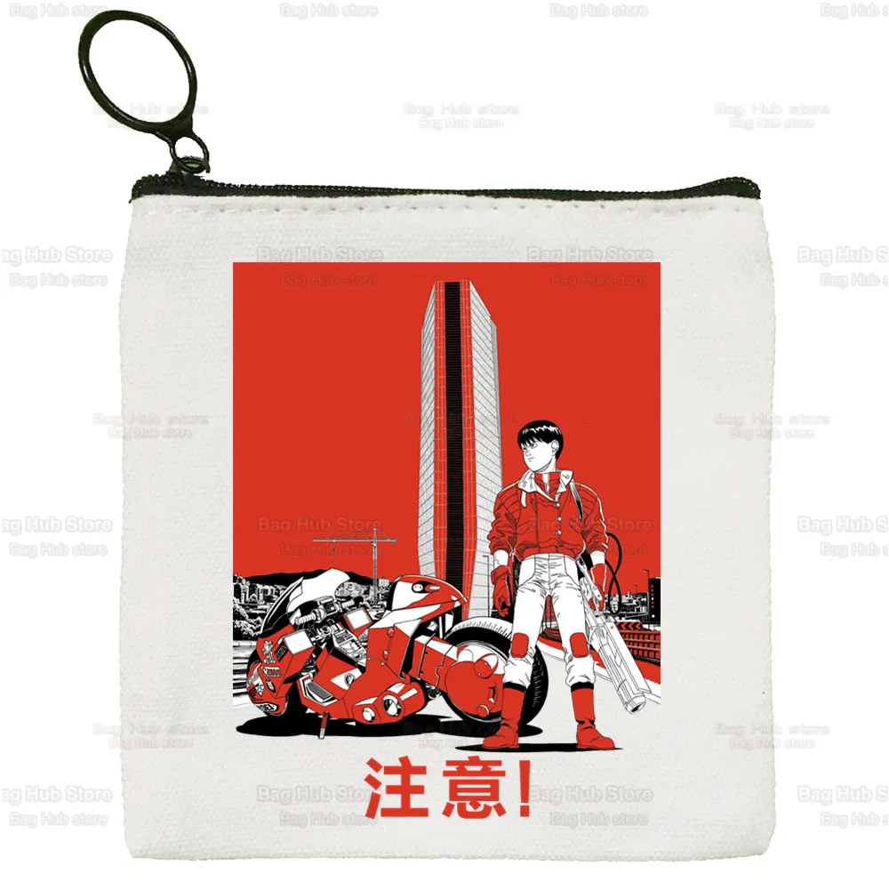 

Akira Neo Tokyo Shotaro Kaneda Pouch Keys Card Storage Card Bag Zipper Anime Manga Japanese Coin Purse Mini Wallet Change