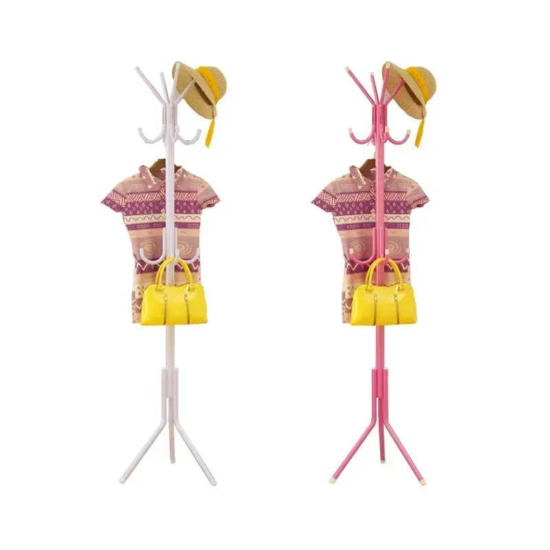 가정용 단조 다리미 다기능 코트 랙, 컬러 패션 행어, 창의적인 옷 랙, 바닥 침실 홈 심플