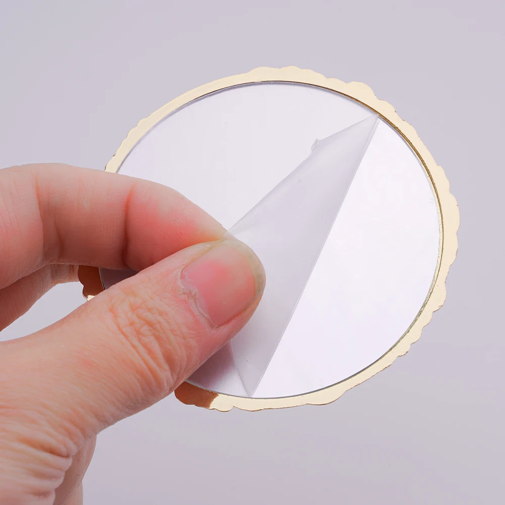 Mirror Peony Delicate Flower Mini Mirror Cosmetic Tools Portable Pocket Make-up Vintage Chinese Style