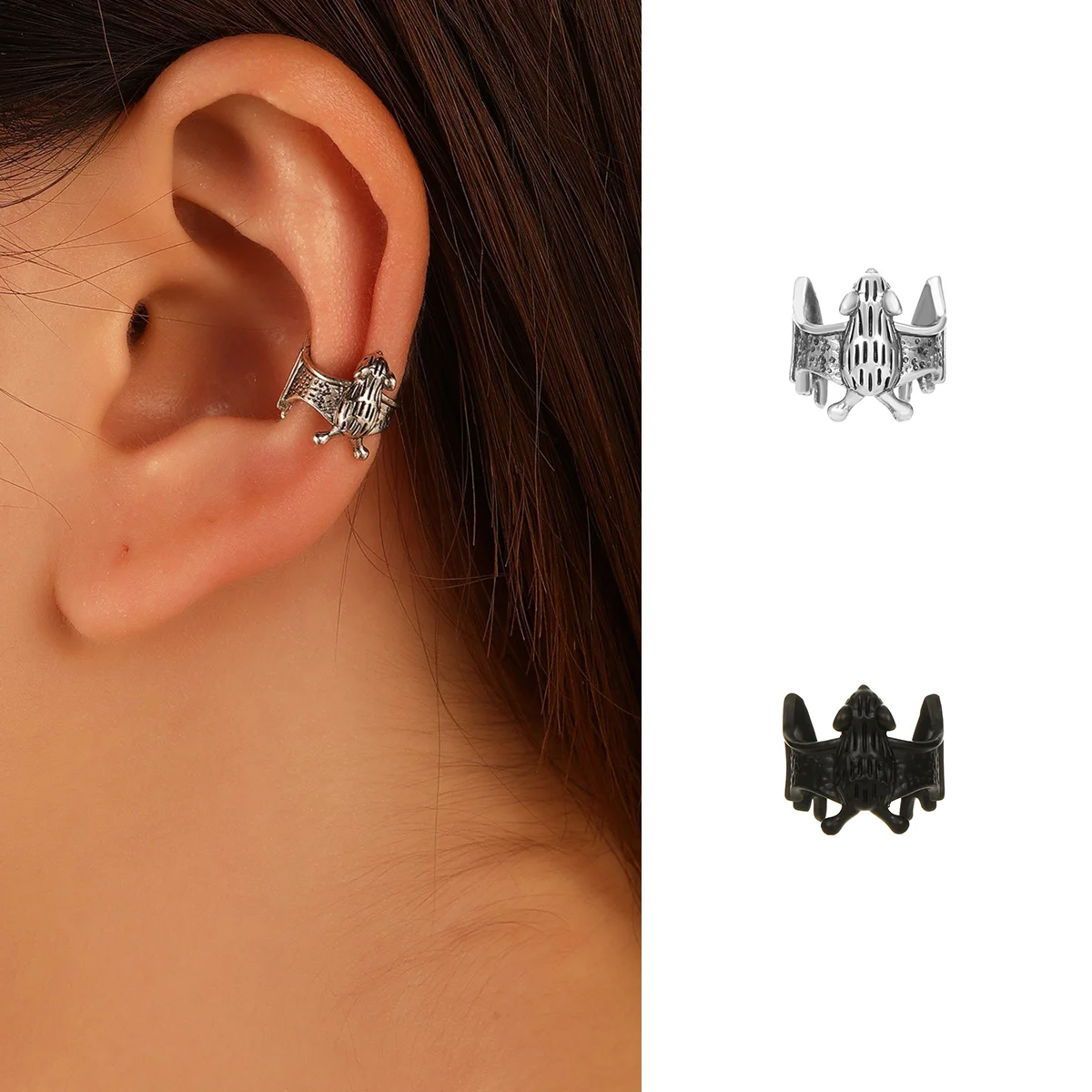 Earring Ear Bat Metal Ear Clip Metal Earpiece Ear Clip Trend