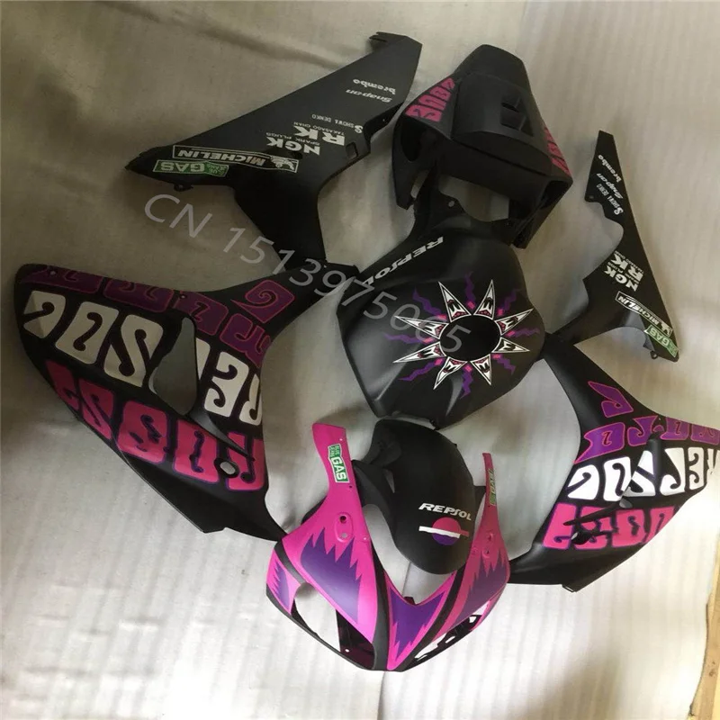

Черно-розовый обтекатель из АБС-пластика для мотоцикла CBR1000RR 06 07 CBR1000RR 2006-2007, комплект плазкового обтекателя для литья под давлением