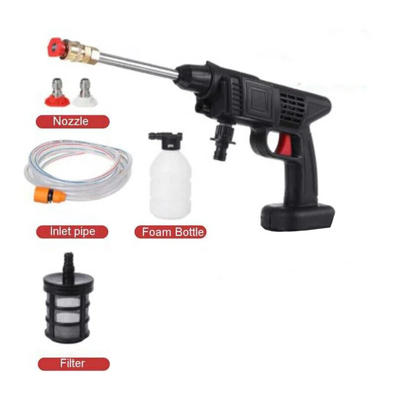 

70Bar Electric High Pressure Washer Cordless Rechargeable Car Wash Gun Electric Water Gun Foam Machine Compatible Makita Battery