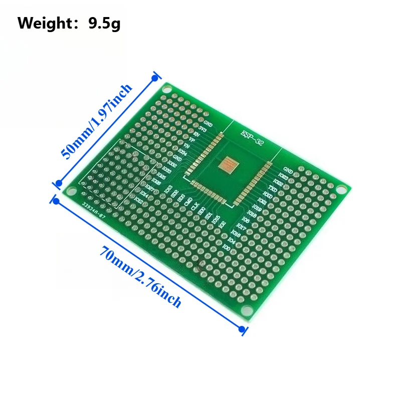 ESP8266 ESP32 ESP12F 12E 양면 주석 도금 브레드보드용 6개 5x7cm 프로토타입 PCB 보드