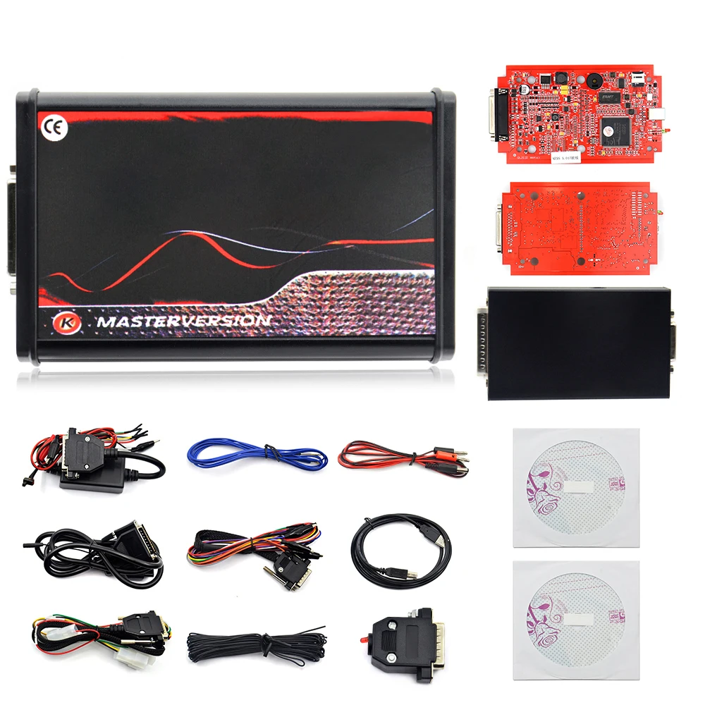 Hot BDM Frame 2.80 EU Red KTAG V7.020 4 LED 2.25 SW Online KESS V5.017 K-TAG 7.020 Master KESS 5.017 OBD2 Tuning ECU Programmer auto inspection equipment