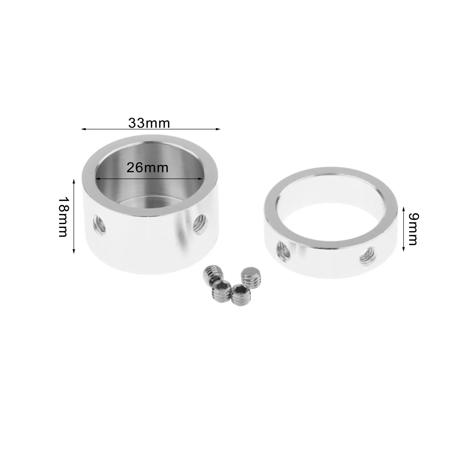 2Pcs Barbell Collars Clamps Non Slip Easy Grip Accessories for Weightlifting Workout Gym
