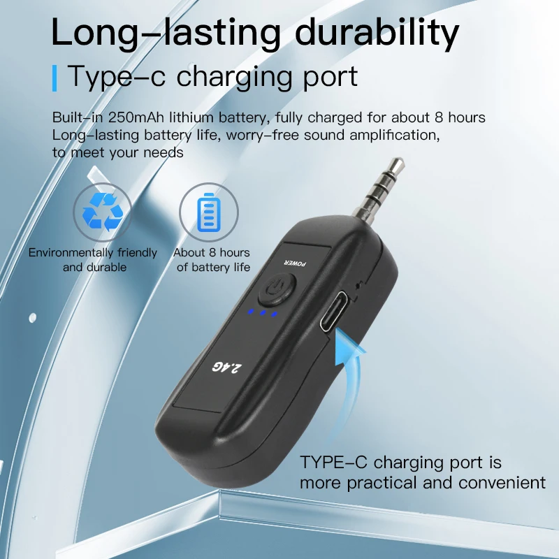Wireless Head-mounted Microphone and Transmitter Set