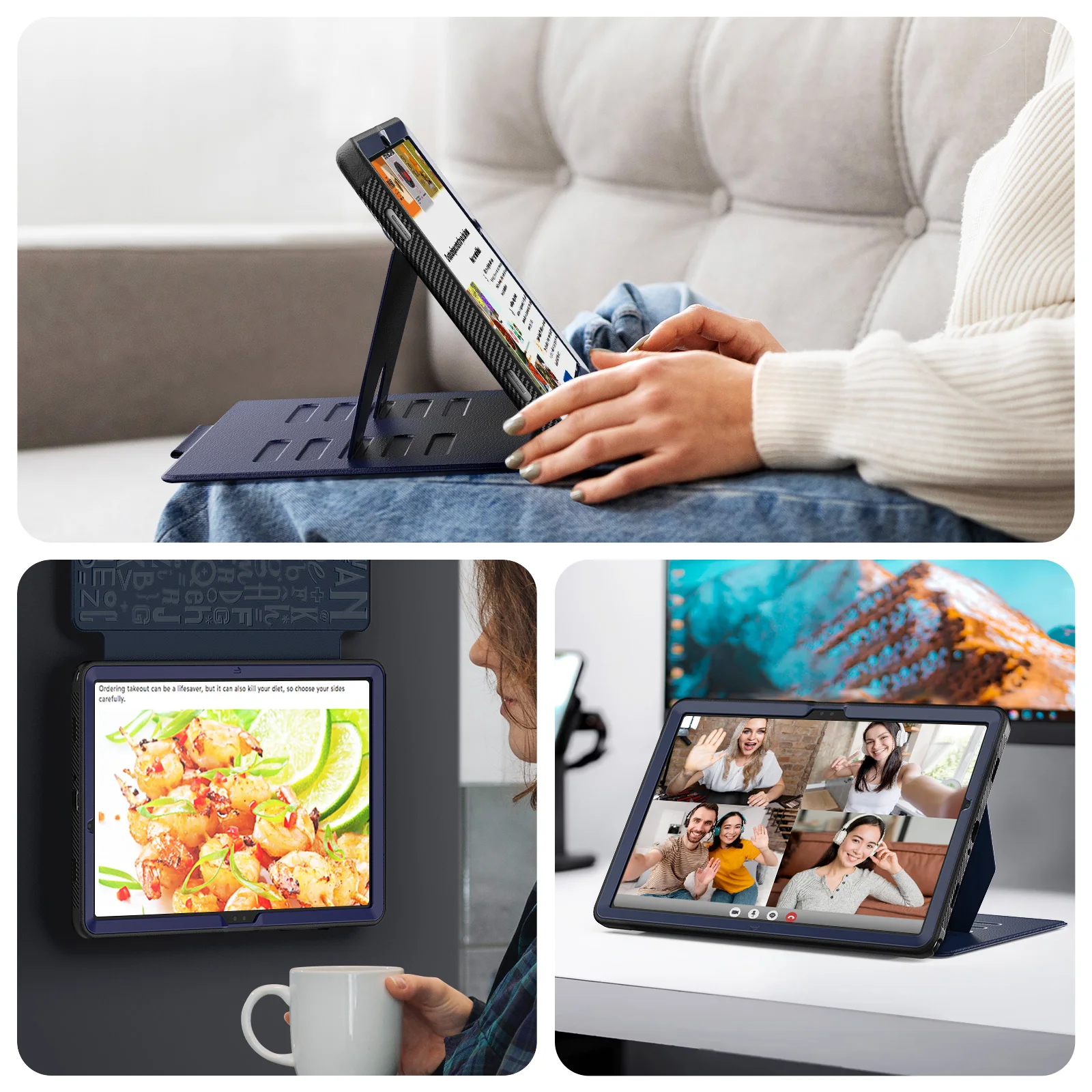 Enhanced Shockproof Smart Stand Tablet Cover