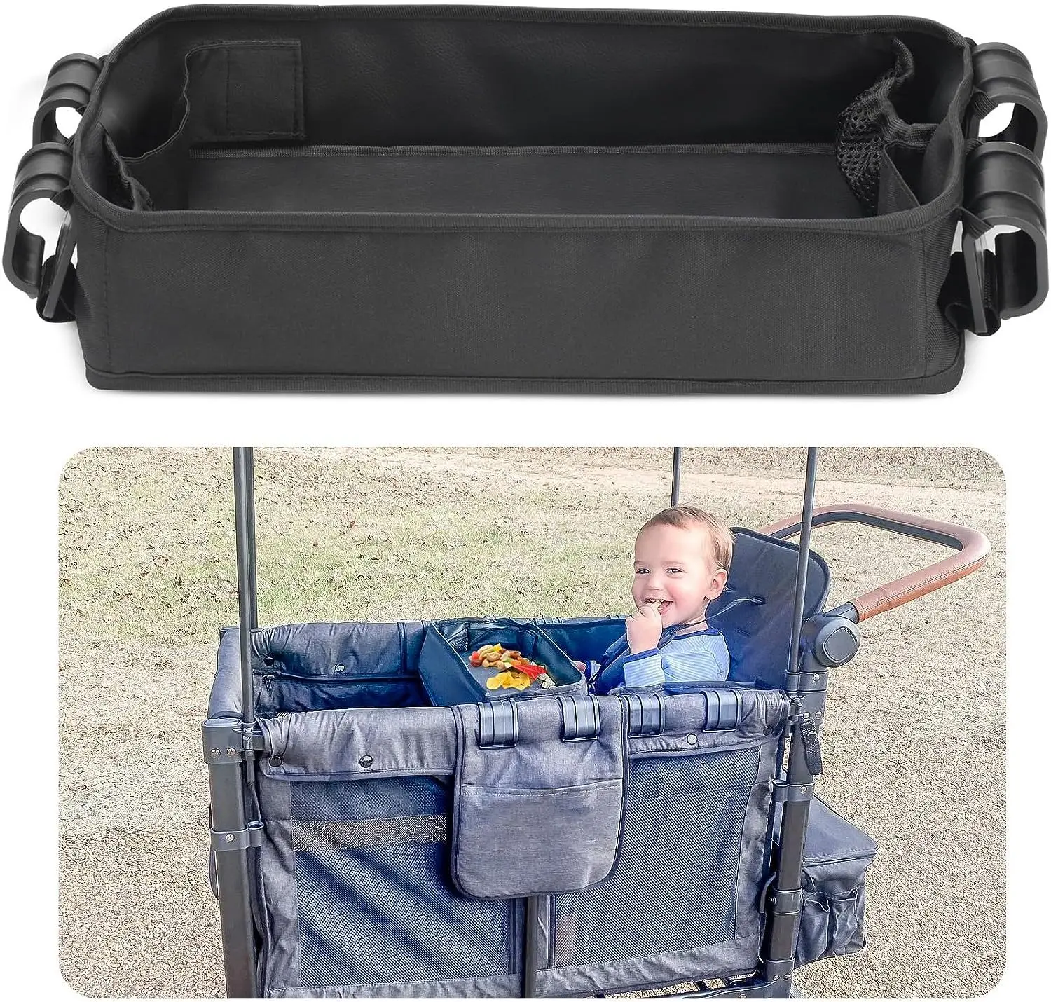 Universal silicone Foot Pad foldable wagon foot Anti-corrosion Cove Mat Accessories Wonderfold Snacks Catcher W2 W4 tray net stroller accessories