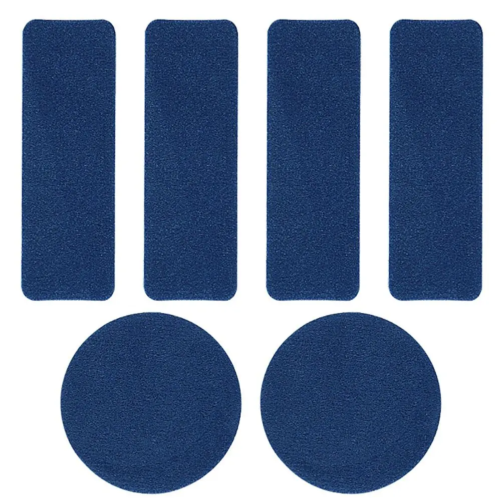 Replacement Self-Adhesive Shoe Repair Patch Microfiber Leather Durable Heel Hole Pads 6pcs Universal Shoe Heel Repair