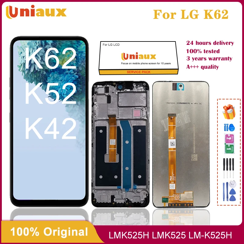 

6.6" Original LCD For LG K42 K52 K62 LCD Display Screen Replacement For LG LMK525H LMK420 520 LM-K420 520