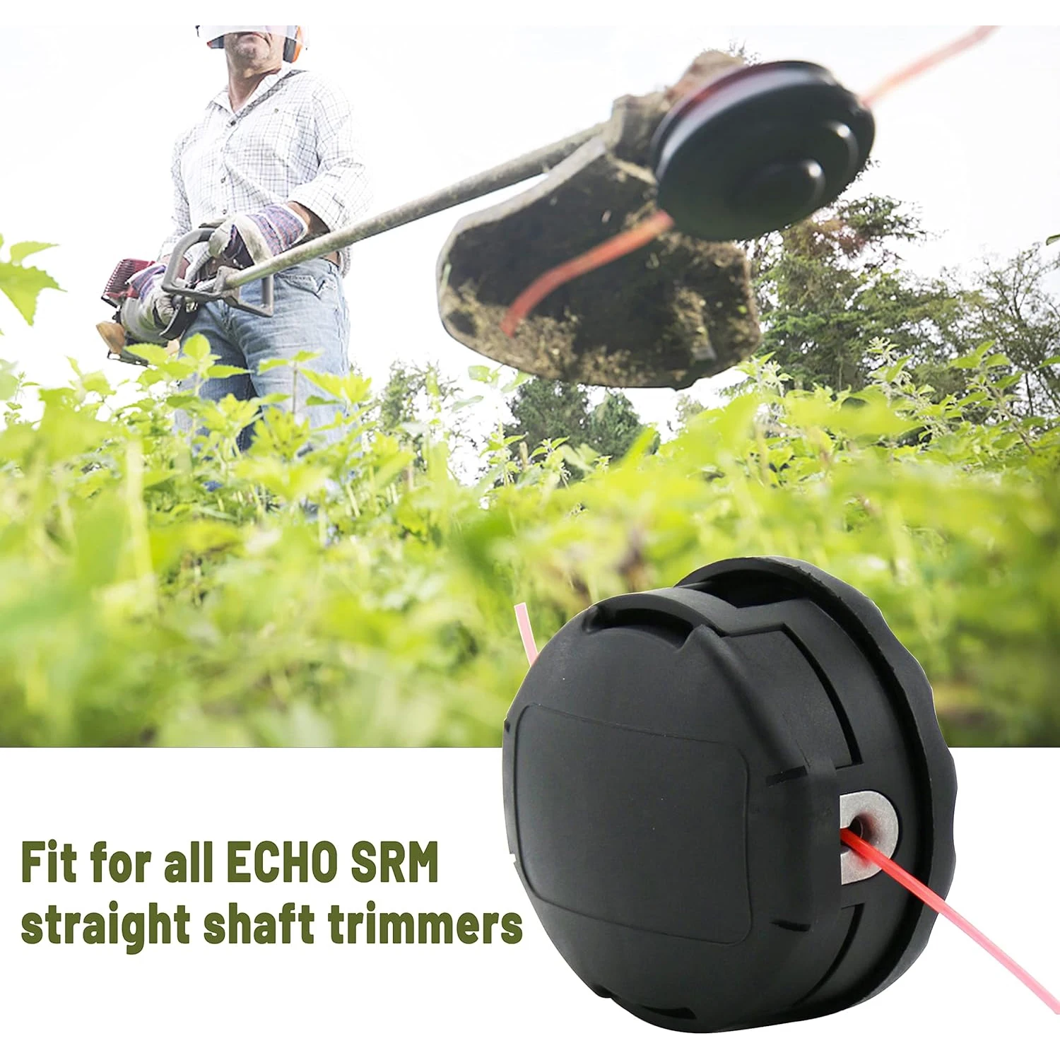 1Pack Universal Trimmer Head for Weeders fits Speed Feed 400 SRM210 /SRM230/ SRM250 /SRM251/ PAS210/ ETC Weed Eater weed trimmer head