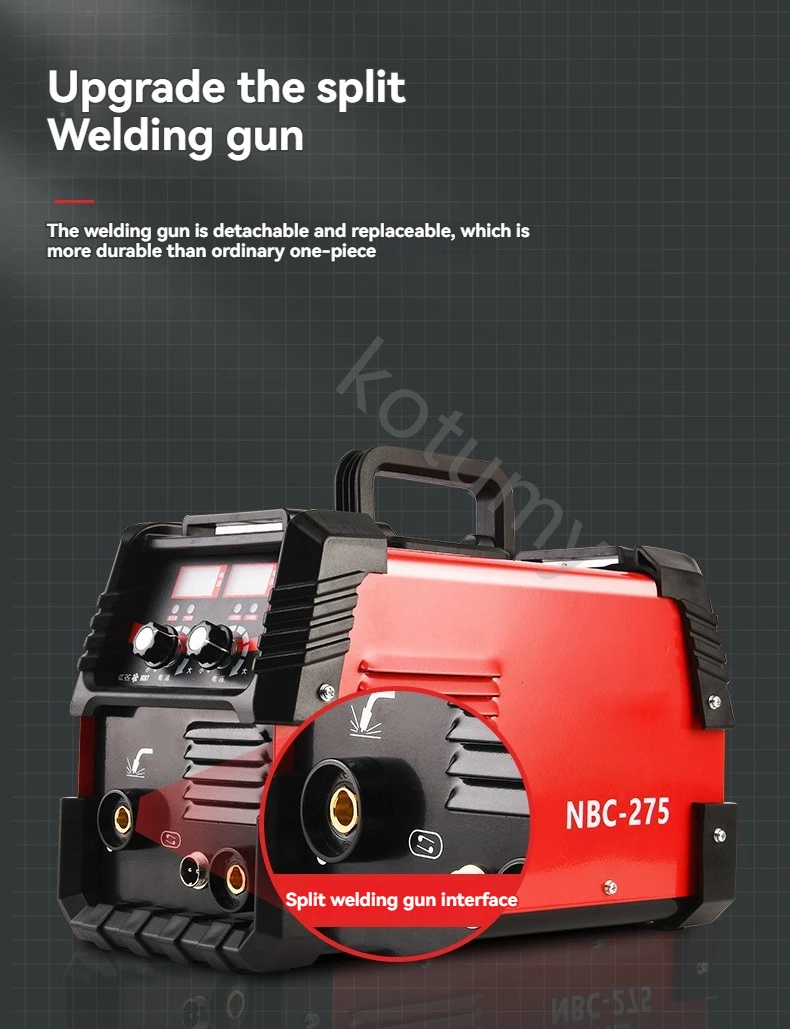 Portable Electric Welding Machine MMA MIG Carbon Dioxide Gas Shielded Welding Machine Non Gas Welder