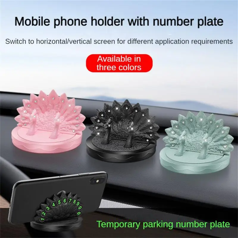 

Parking Number Plate Simple And Fashionable Adjustable Car Mobile Phone Holder With Parking Number Plate Fashion Design Safe