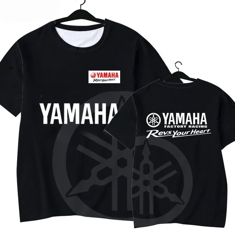 2026 Summer Yamaha Trendy Printed Short Sleeves for Men Women, Fashion, Leisure, Personalized Motorcycle Riding Clothes