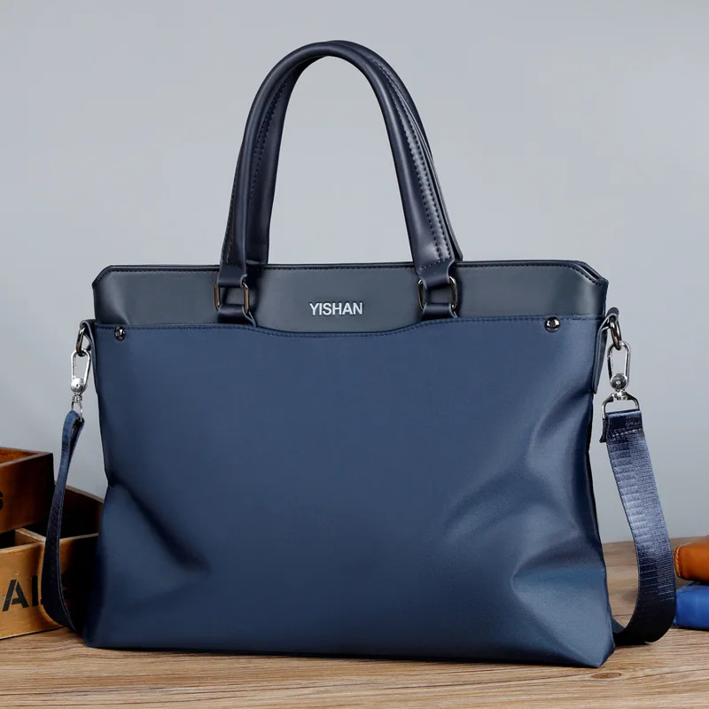 

New Business Men Handbag Fashion Oxford Briefcases For Documents Large Capacity Laptop Bag Male Shoulder Messenger Bag
