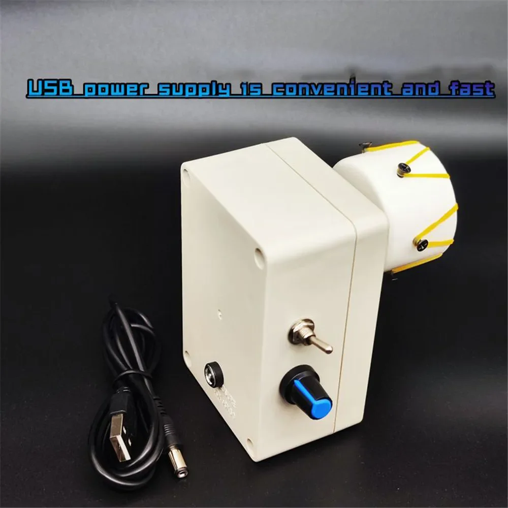 Epoxy Resin Gluing Machine DIY Adjustable 0-50RPM Wire Wrapping Machine Fishing Rod Winding Equipment