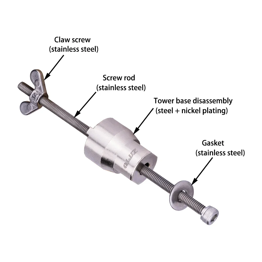 ZTTO Fahrrad Freilauf Entferner Bead Hub Körper Installer Schlitz Steckschlüssel Nabe Entferner Kugellager Reparatur Werkzeuge – Detail 3