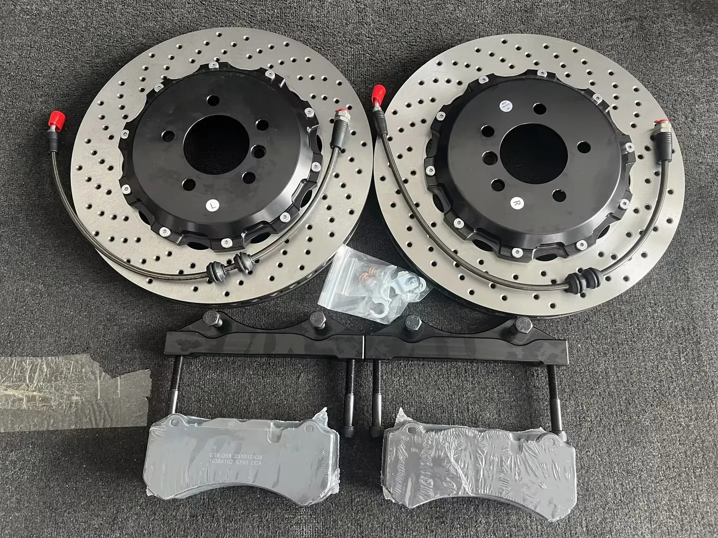고객 맞춤형 고품질 투피스 드릴드 브레이크 디스크 330*30mm (알루미늄 헤드 포함) 아큐라 MDX용