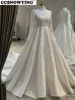 Luxury Satin Appliques Wedding Dress for Bride Long Sleeve High Neck Dubai Arabic Hijab Muslim Bride Gown Vestidos De Novia 6