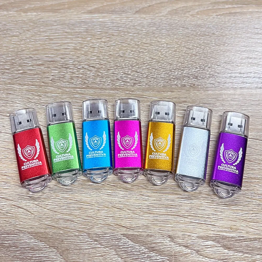 100개/묶음 공장 가격 USB 2.0 플래시 드라이브 512MB 4GB 16GB USB 메탈 펜드라이브 4GB 64GB USB 메모리 스틱 무료 맞춤 로고 선물