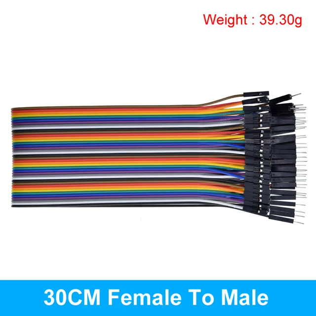 Fils de connexion jumper wire male-femelle 3P 30cm