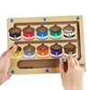 Children Montessori Toy Magnetic Pen Moving Ball Game Color Sorting Counting Board Fine Motor Training Sensory Educational Toys 1